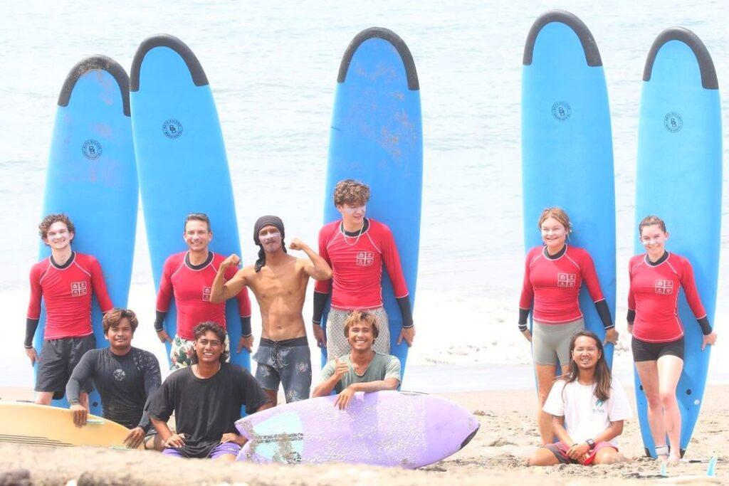 SurfWell Crew in Canggu Beach Bali