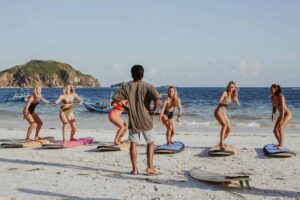 surf course with surfwell lombok