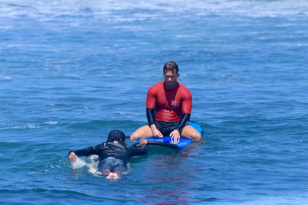 Personalized attention from one of our 20 licensed instructors during a private surf session at Surfwell Bali